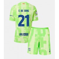 Barcelona Frenkie de Jong #21 Tredjedraktsett Barn 2024-25 Kortermet (+ Korte bukser)